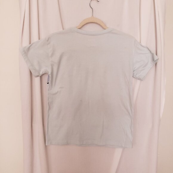 Disney Stitch & Angel Girls Light Blue Cute Watercolor Graphic T-shirt Size XL - Picture 10 of 13